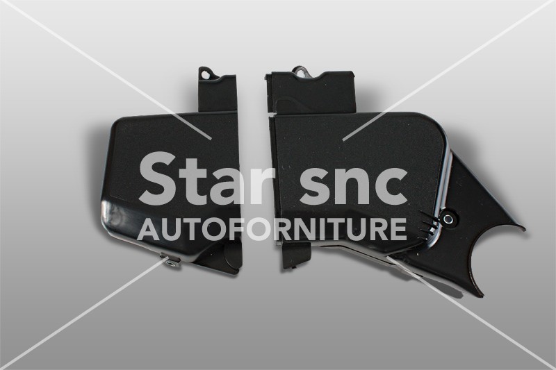 Timing chain cover (black) suitable for Fiat Panda, Uno e Lancia Y10  –  EAN code 7752155-7752153